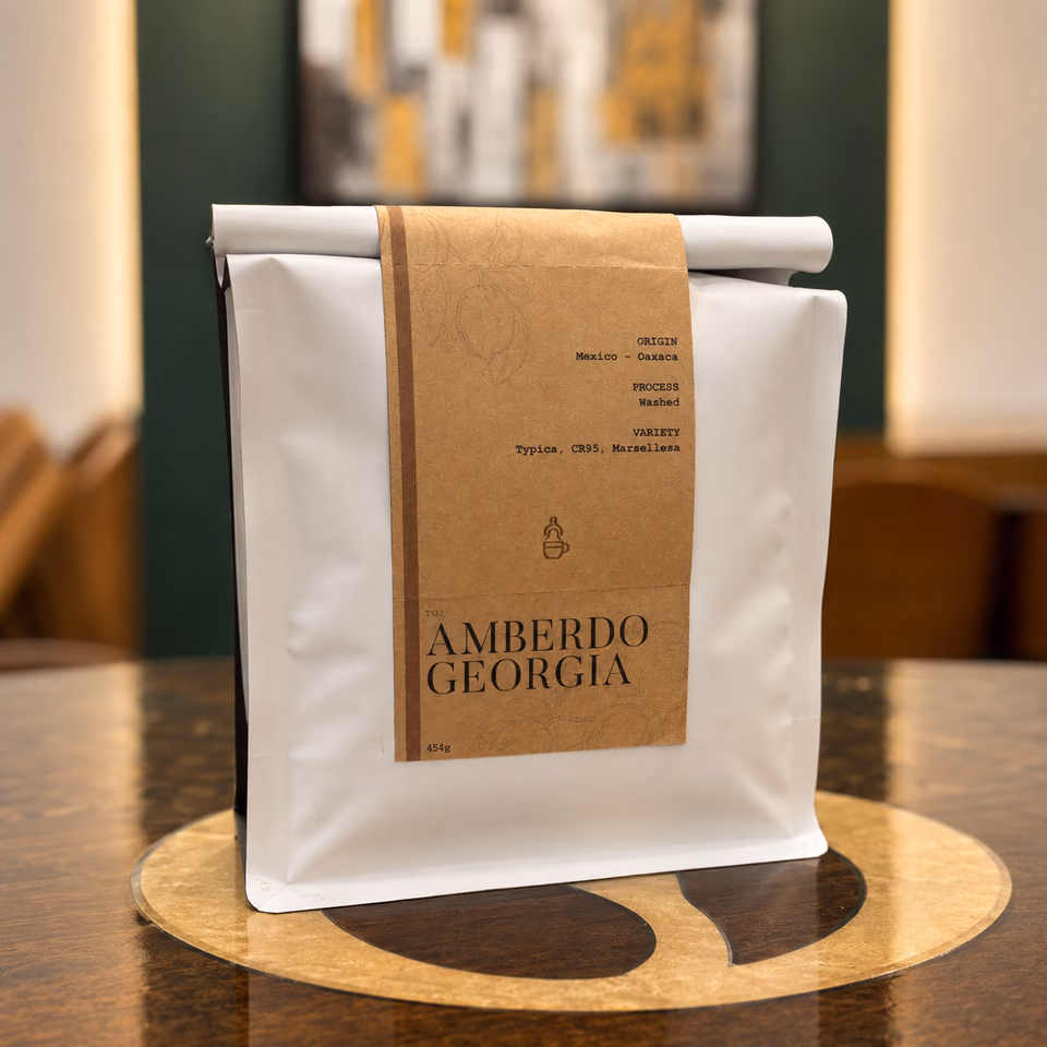 Inside the Amberdo Cafe on West Georgia Street